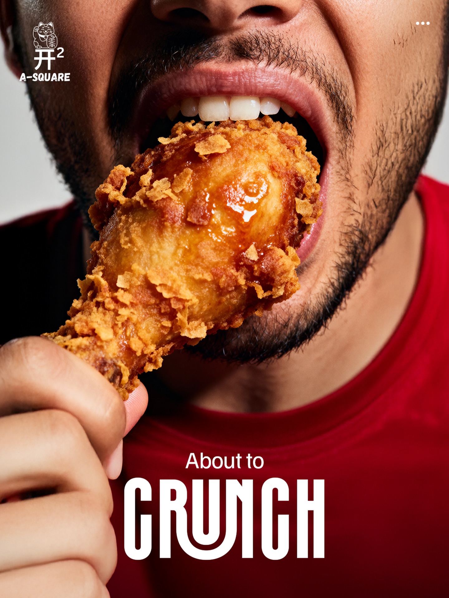 Warning ⚠️ : Serious crunch incoming. 🍗 

To know more, check the website linked in our bio! 🔗 

#asquare #cloudkitchen #fyp #cruch #explore